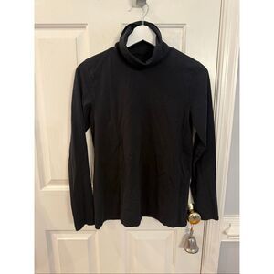 J. Jill Pure Jill Black Puma Stretch Turtleneck sz XS EUC